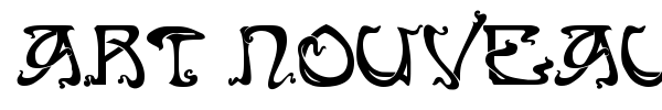 Art Nouveau Caps font preview